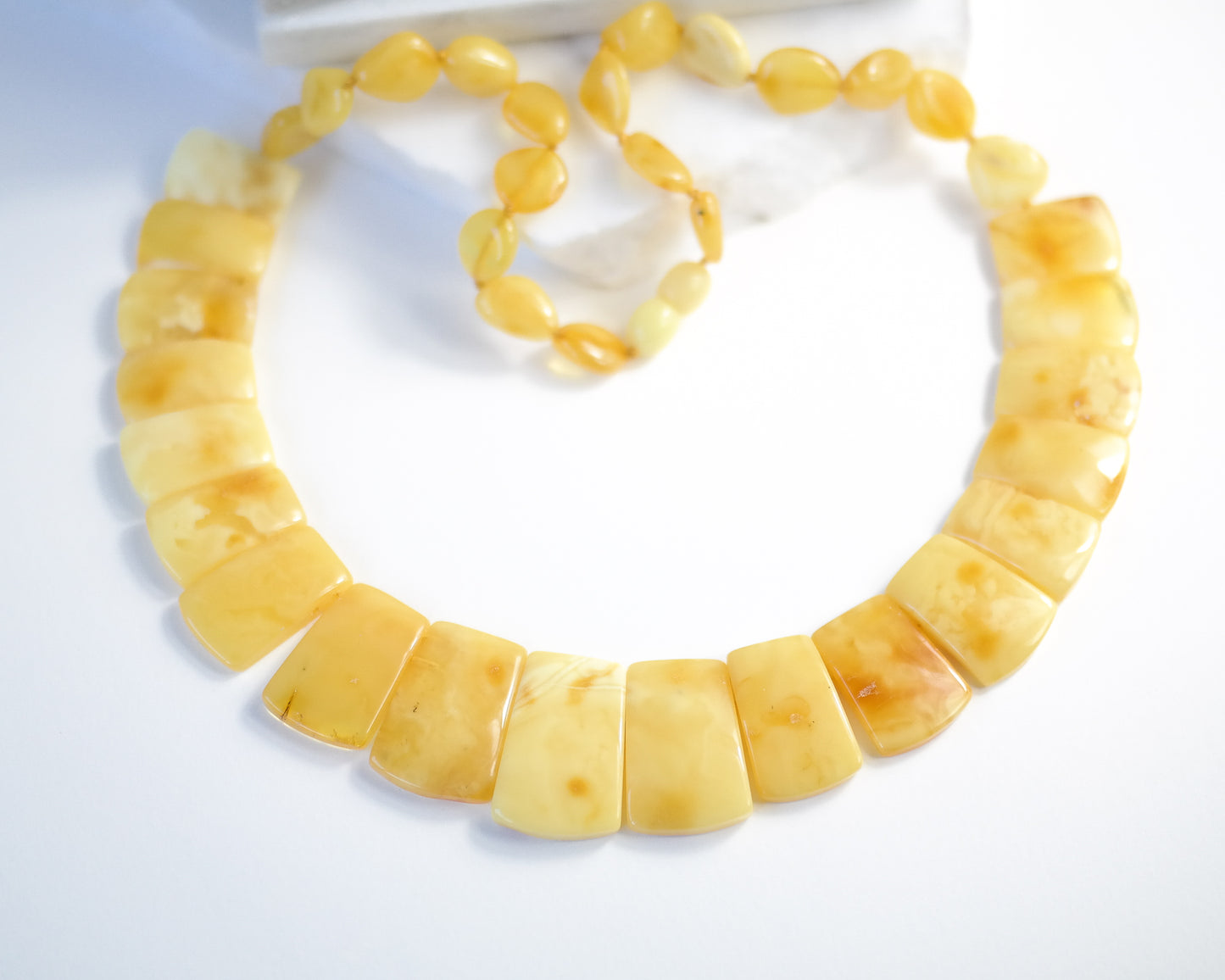 Beautiful butterscotch amber statement necklace for women