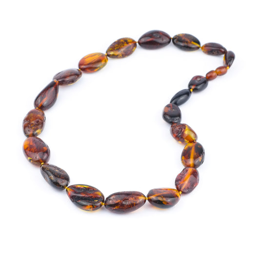 Statement amber necklace from cherry colours bead