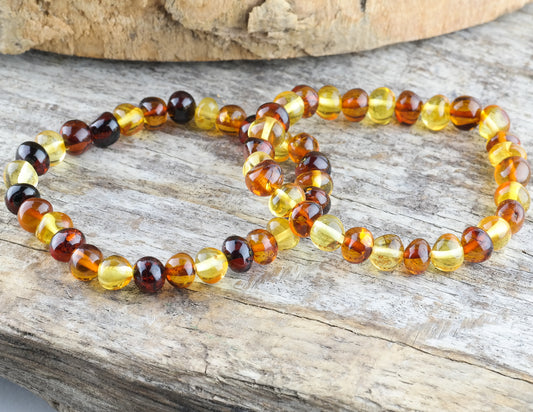 Chic natural Baltic amber bracelets