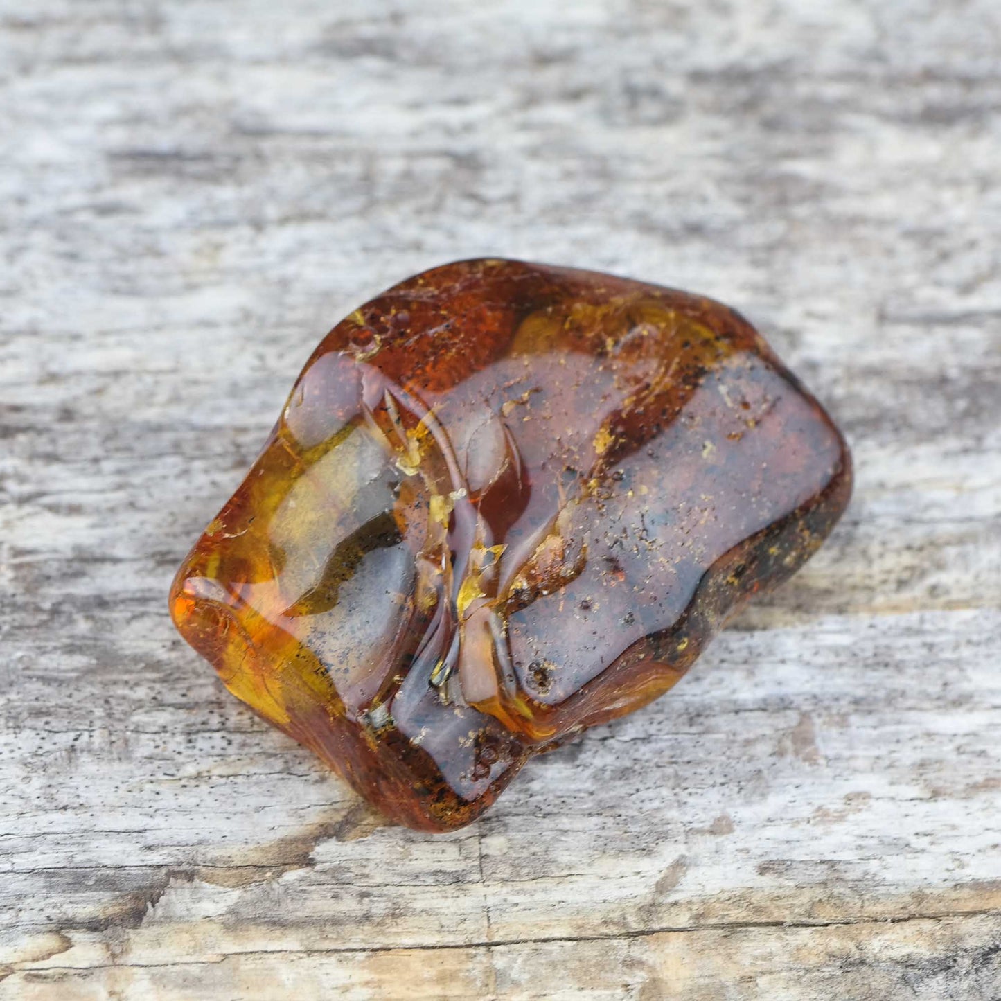 Natural Baltic amber stone