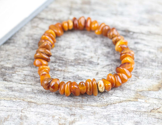 Caramel amber unisex bracelets