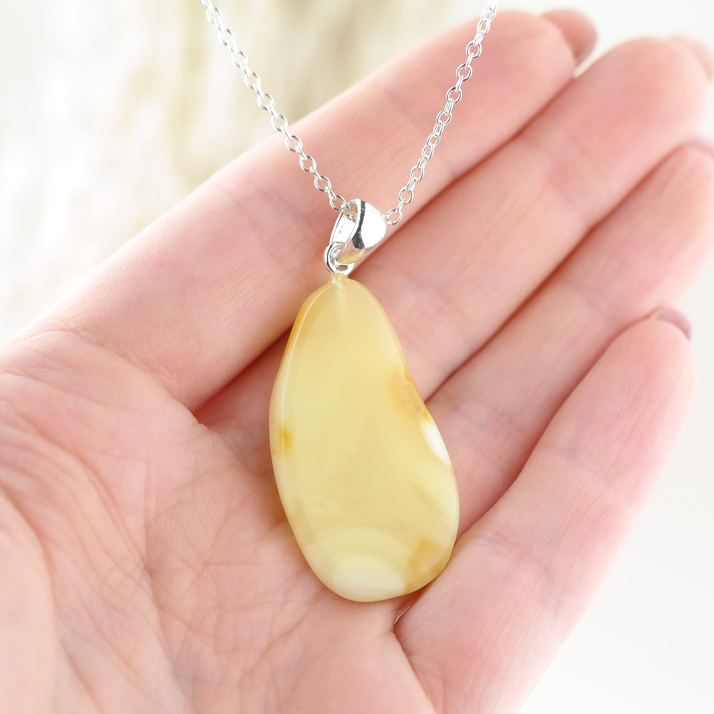 Butterscotch amber pendant