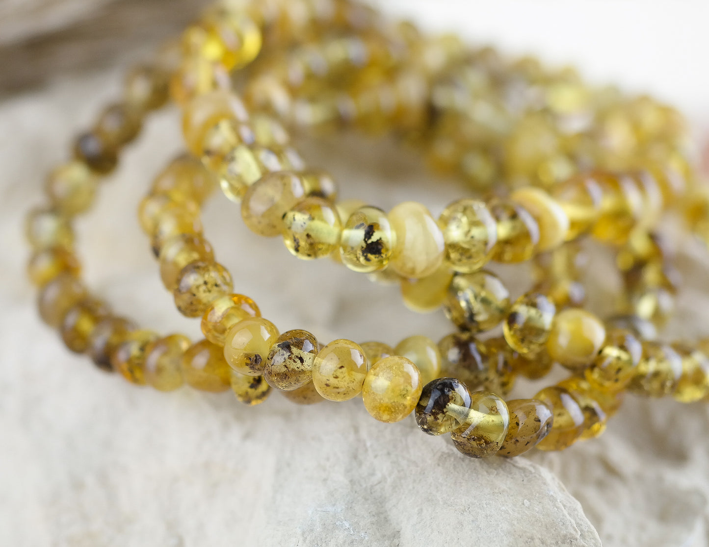 Natural green amber bracelets