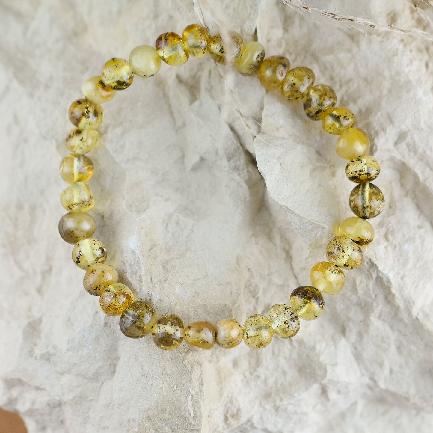 Natural green amber bracelets