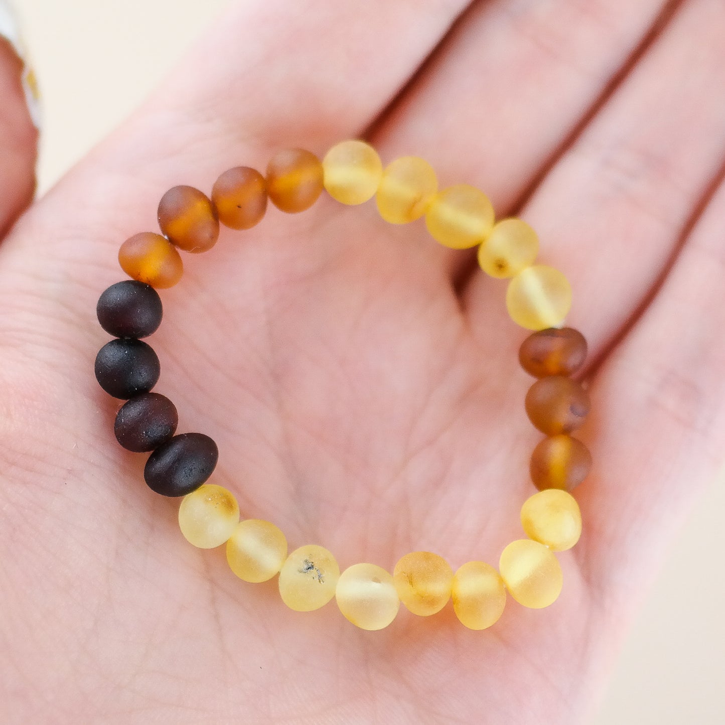 Natural raw amber bracelets