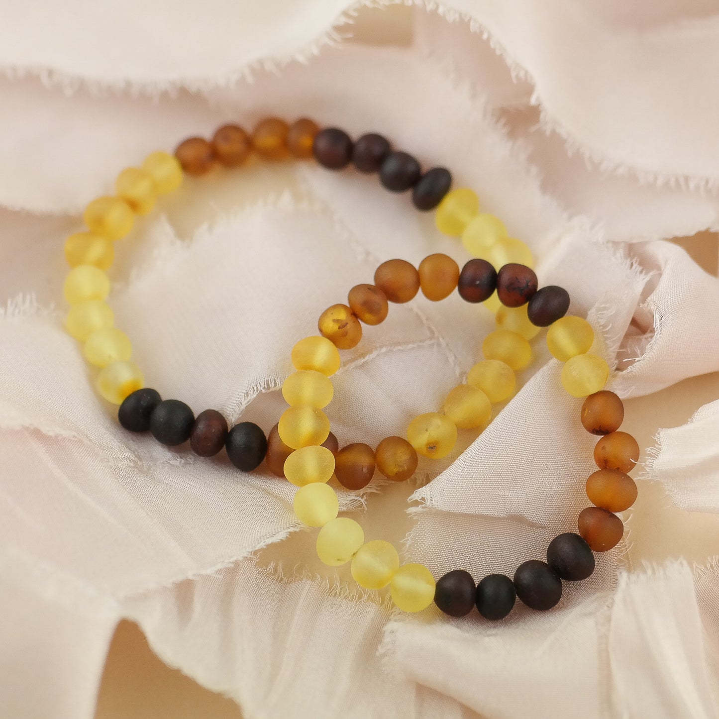 Natural raw amber bracelets