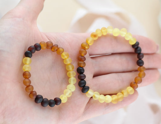 Natural raw amber bracelets