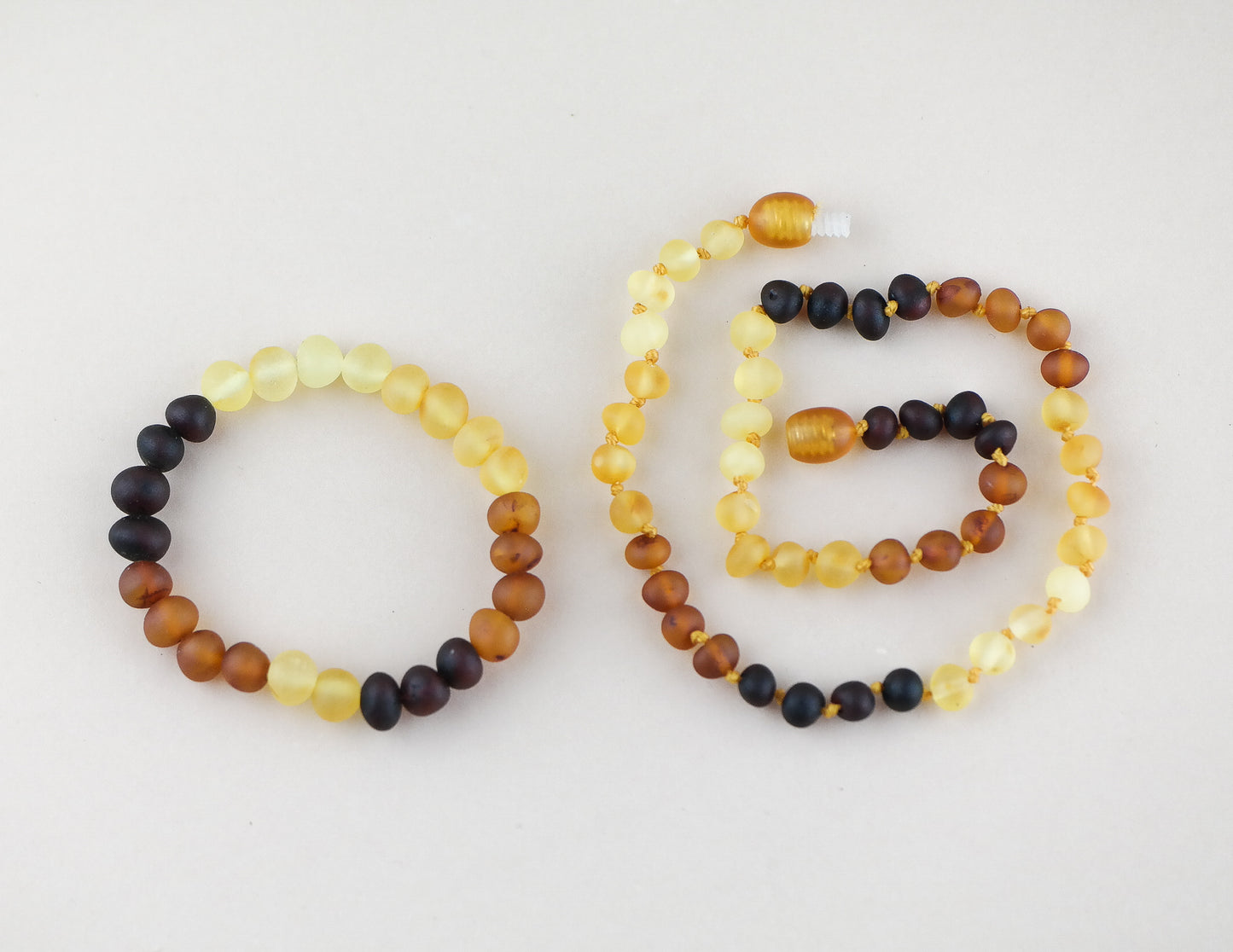 Natural raw amber bracelets