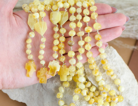 Baltic amber butterscotch rosaries