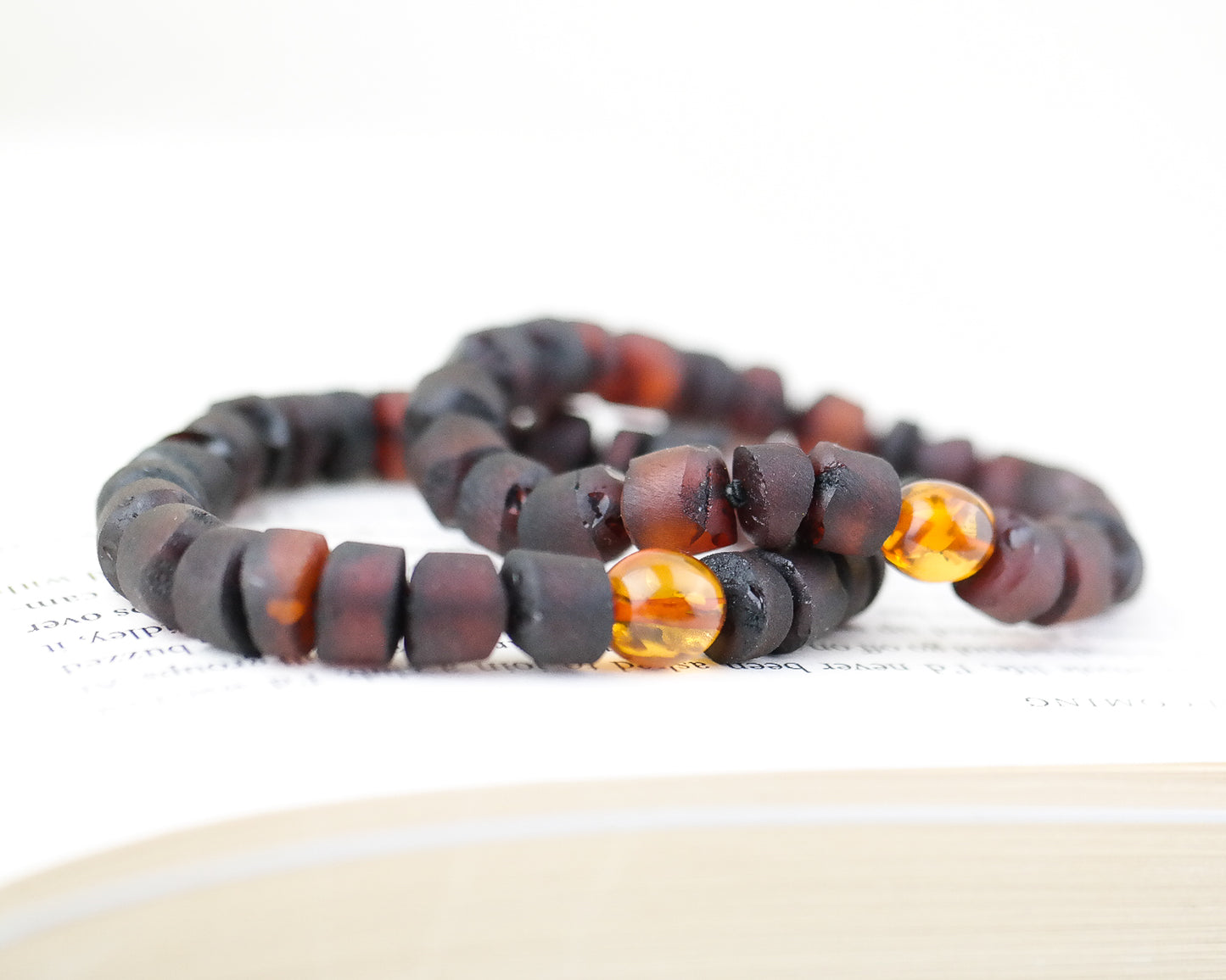 Dark raw amber bracelets for men and women