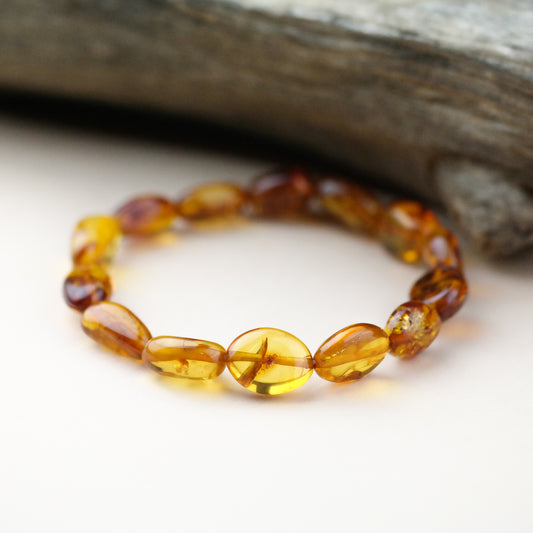 Amber beans bracelet for women