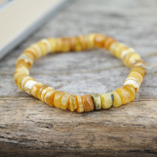 Butterscotch unisex amber bracelets