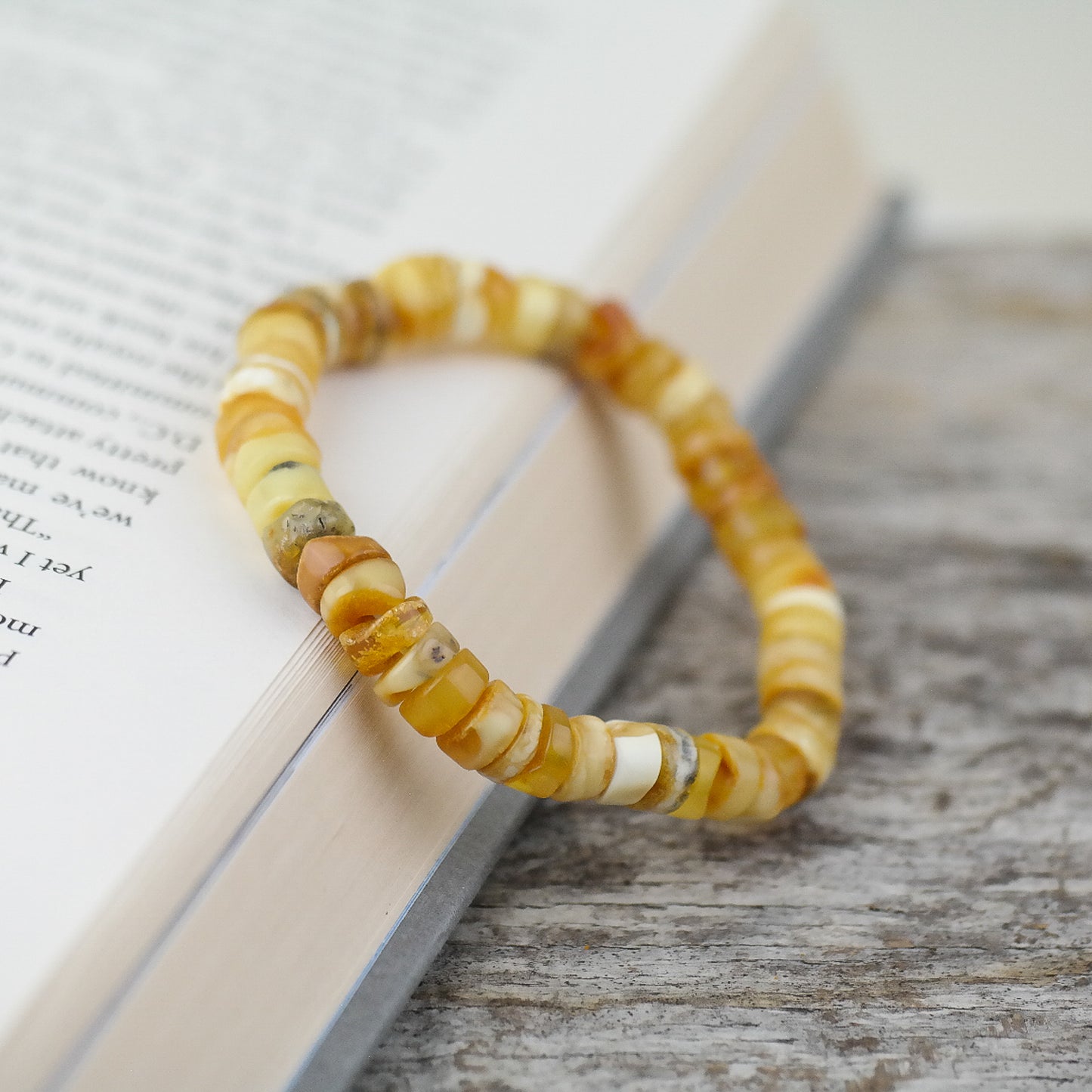 Butterscotch unisex amber bracelets