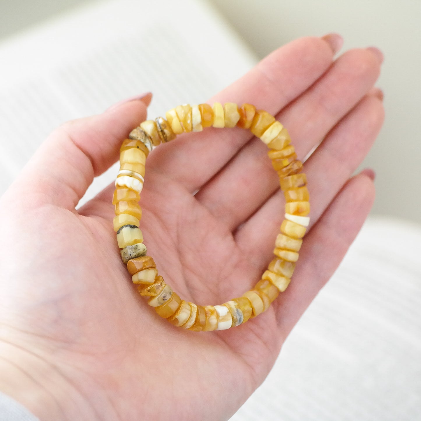 Butterscotch unisex amber bracelets