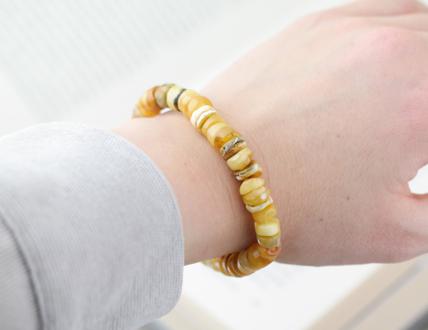 Butterscotch unisex amber bracelets