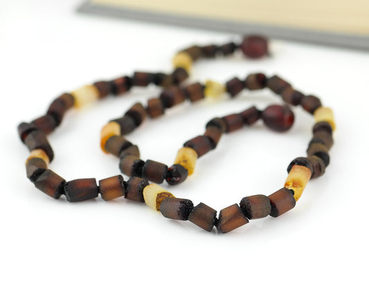 Raw natural amber choker for men and women