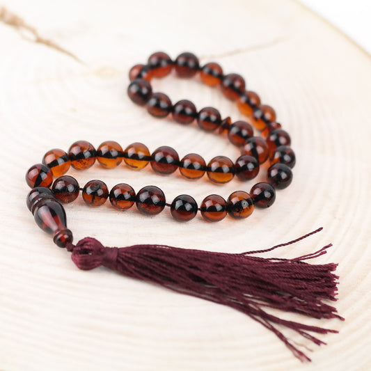 Islamic amber prayer beads Misbaha Tesbih