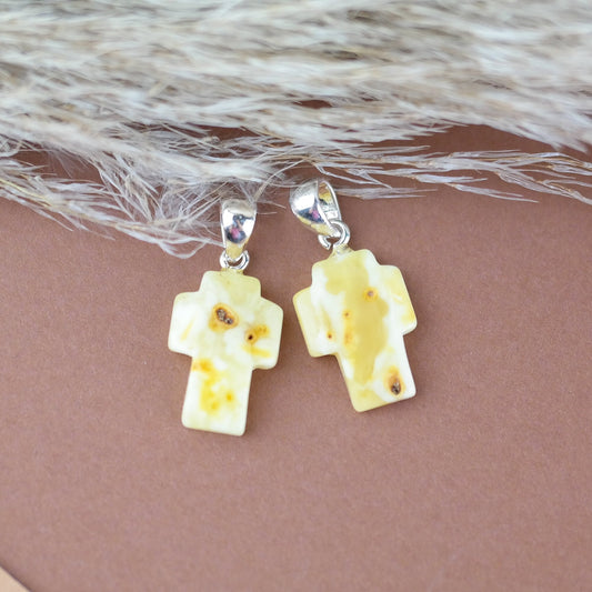 Matching pendants from natural Baltic amber